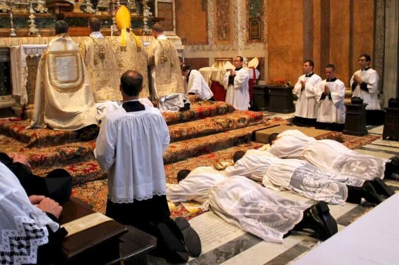 Priests receiving holy orders